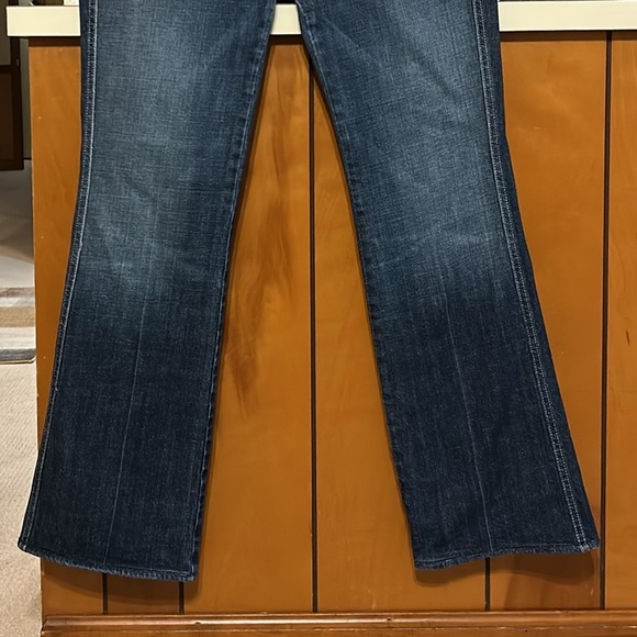 7 For All Mankind A-Pocket Flare Jeans Size 32 Dark Wash Denim - Picture 11 of 16